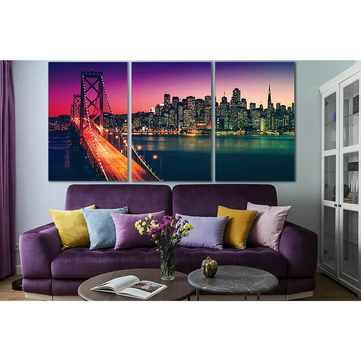 Bay Bridge San Francisco №Sl1105 Ready To Hang Canvas Print 5