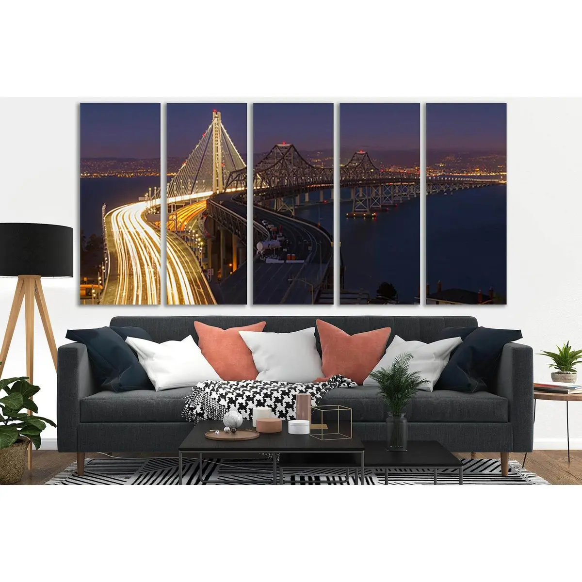Bay Bridge SL1111 Premium Ready-to-Hang Canvas Wall Art - Image 3