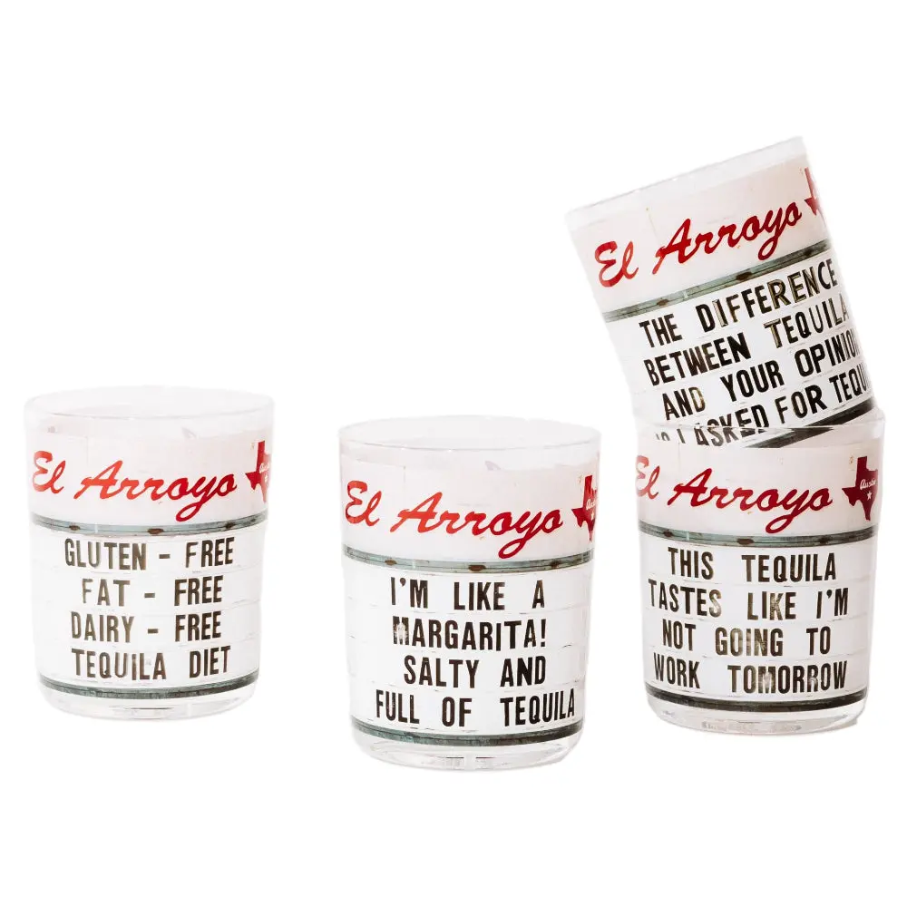 El Arroyo Acrylic Tequila Cup Set - 14 Oz. (4 Pc.) 1