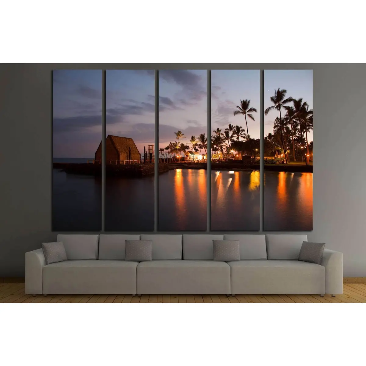 Hawaiian Luau Sunset Canvas Art Print – Big Island Beach Party Wall Decor - Image 3