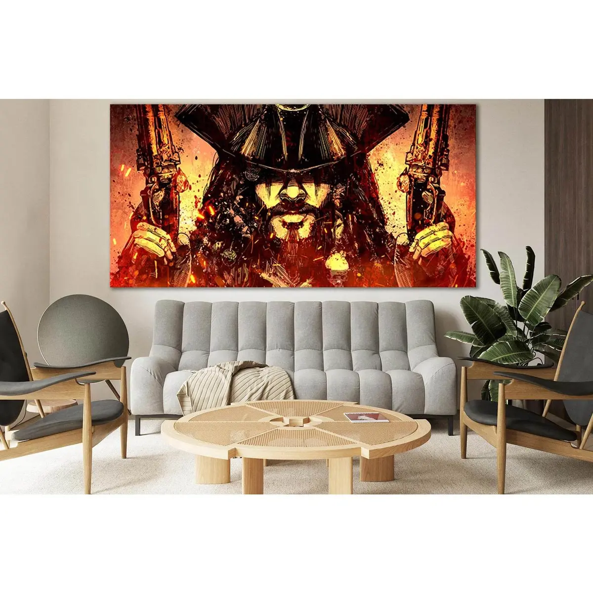 Bearded Pirate With Two Pistols №Sl1251 Ready To Hang Canvas Print 1