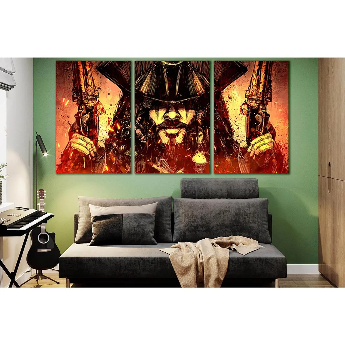 Bearded Pirate With Two Pistols №Sl1251 Ready To Hang Canvas Print 5