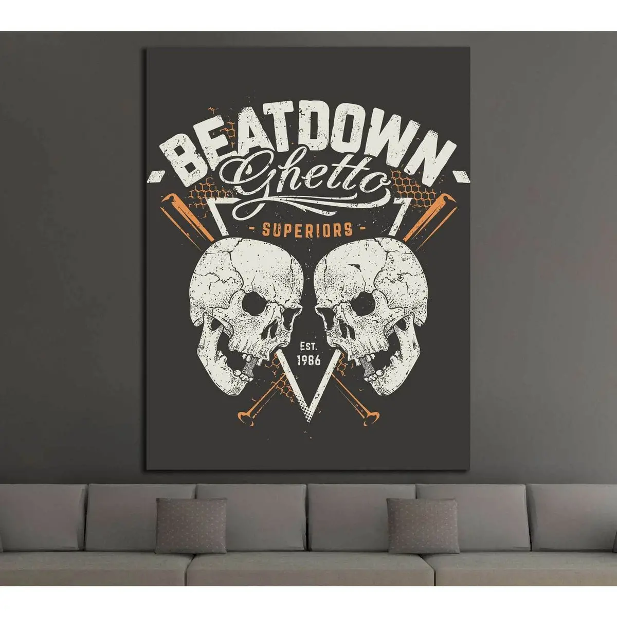 Beatdown №4590 Ready To Hang Canvas Print 1