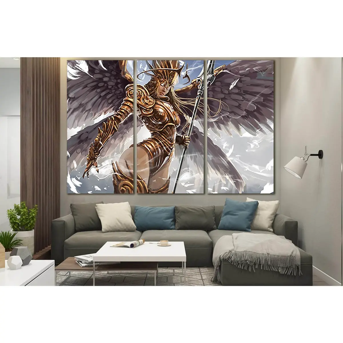 Beautiful Angel Woman Warrior №Sl1237 Ready To Hang Canvas Print 5