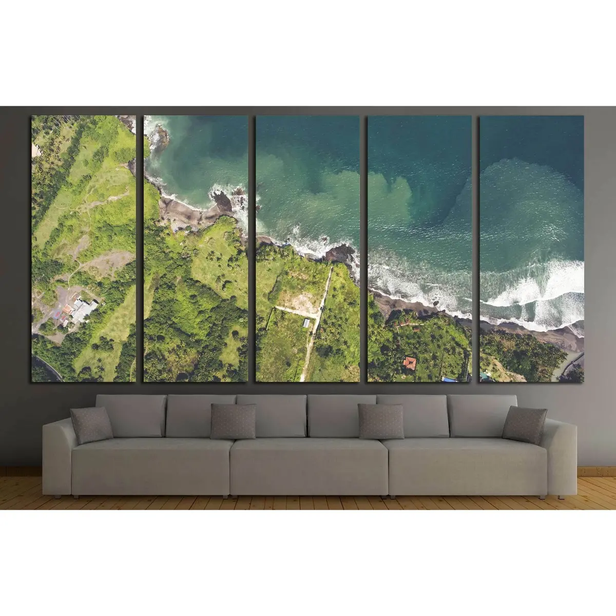 Serene Asian Coastal Scene #2918 – Premium Ready-to-Hang Canvas Print - Image 3