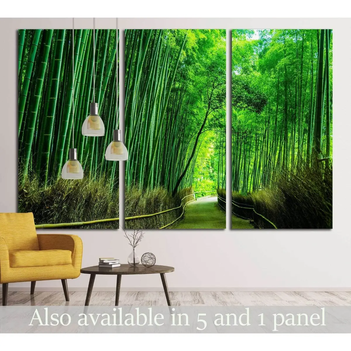 Beautiful Bamboo Forest In Arashiyama At Kyoto №1994 Ready To Hang Canvas Print 5