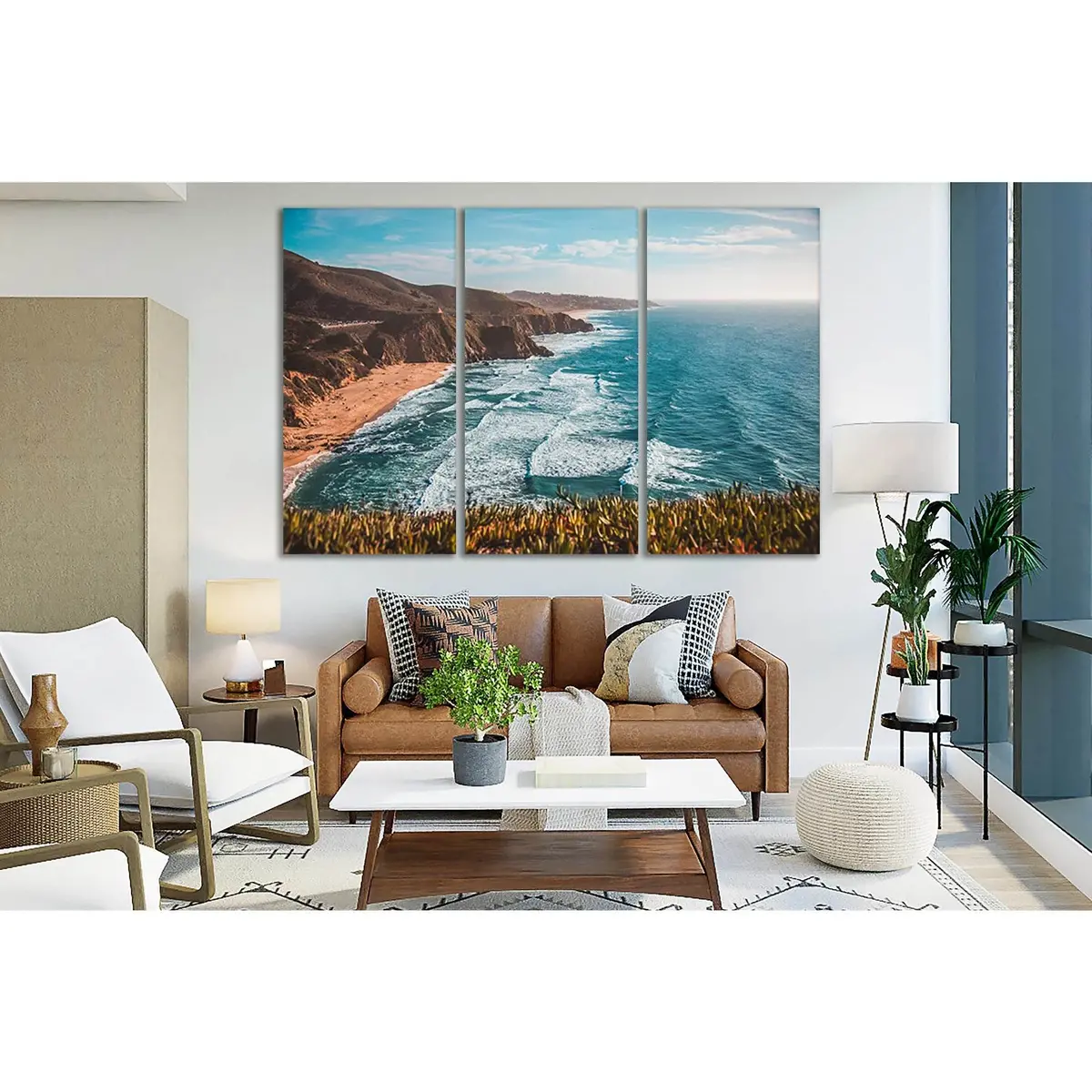Beautiful Beach And Sea Waves №Sl91 Ready To Hang Canvas Print 5