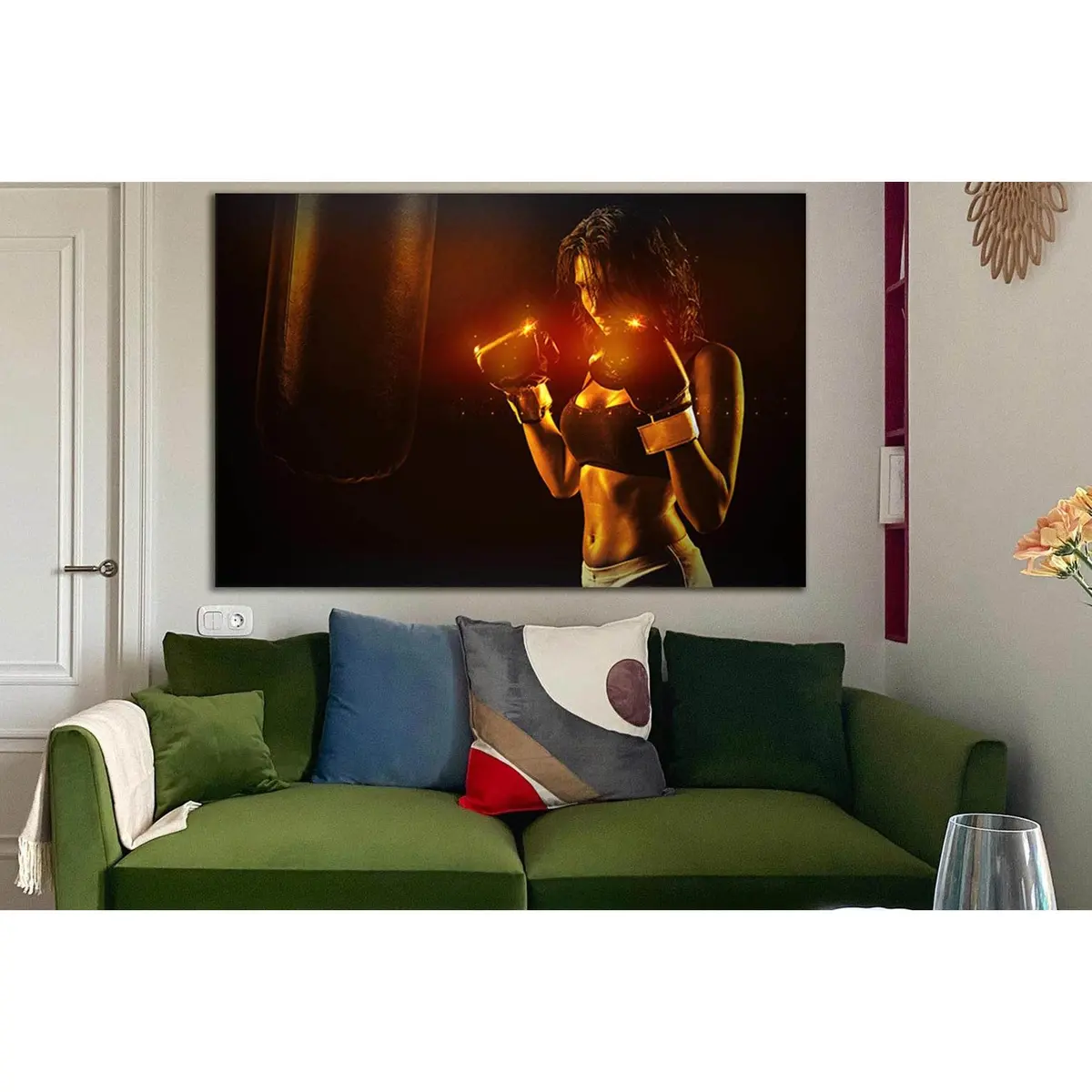 Beautiful Boxer Girl №Sl903 Ready To Hang Canvas Print 1