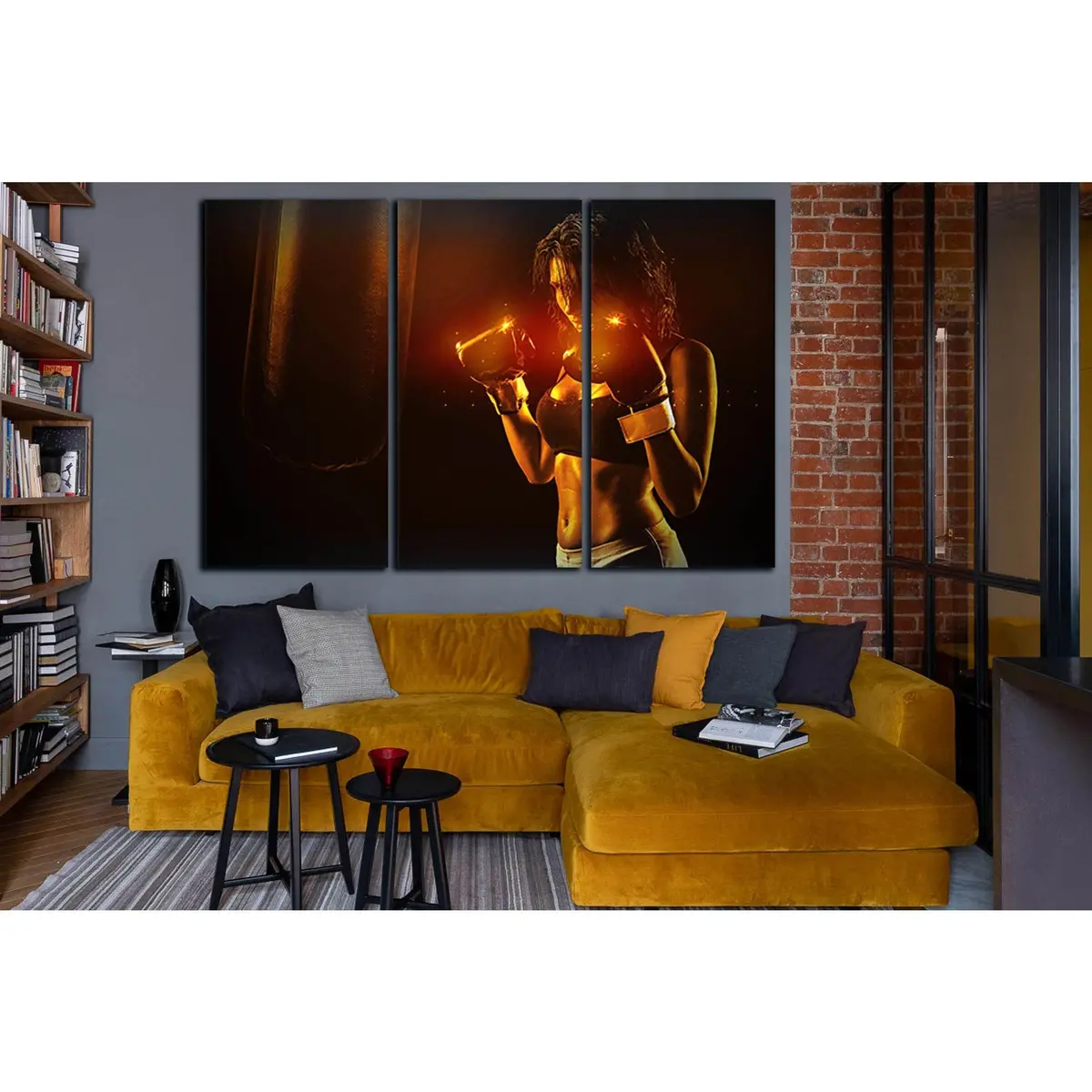 Beautiful Boxer Girl №Sl903 Ready To Hang Canvas Print 5