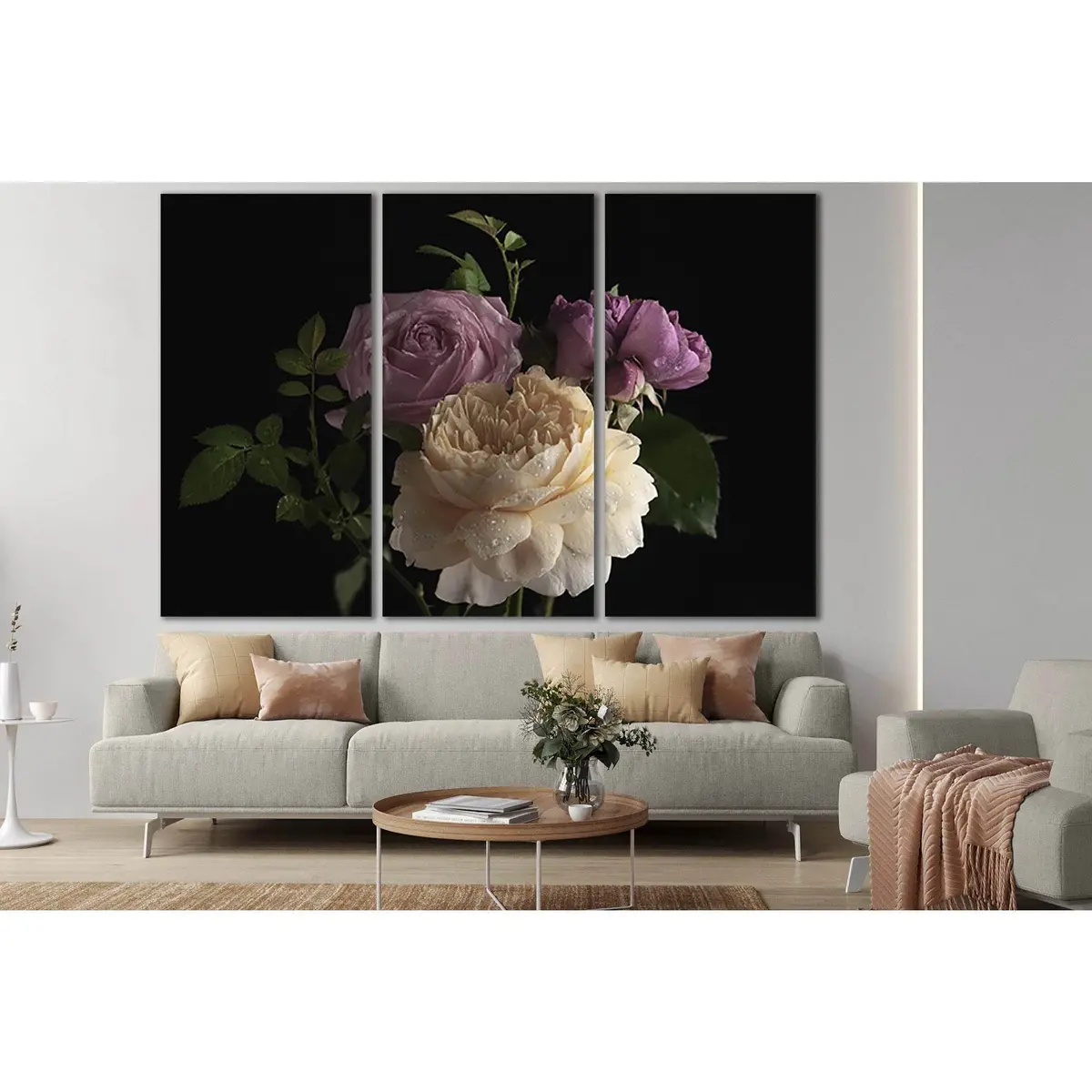Beautiful Bunch Of Colorful Roses №Sl716 Ready To Hang Canvas Print 5
