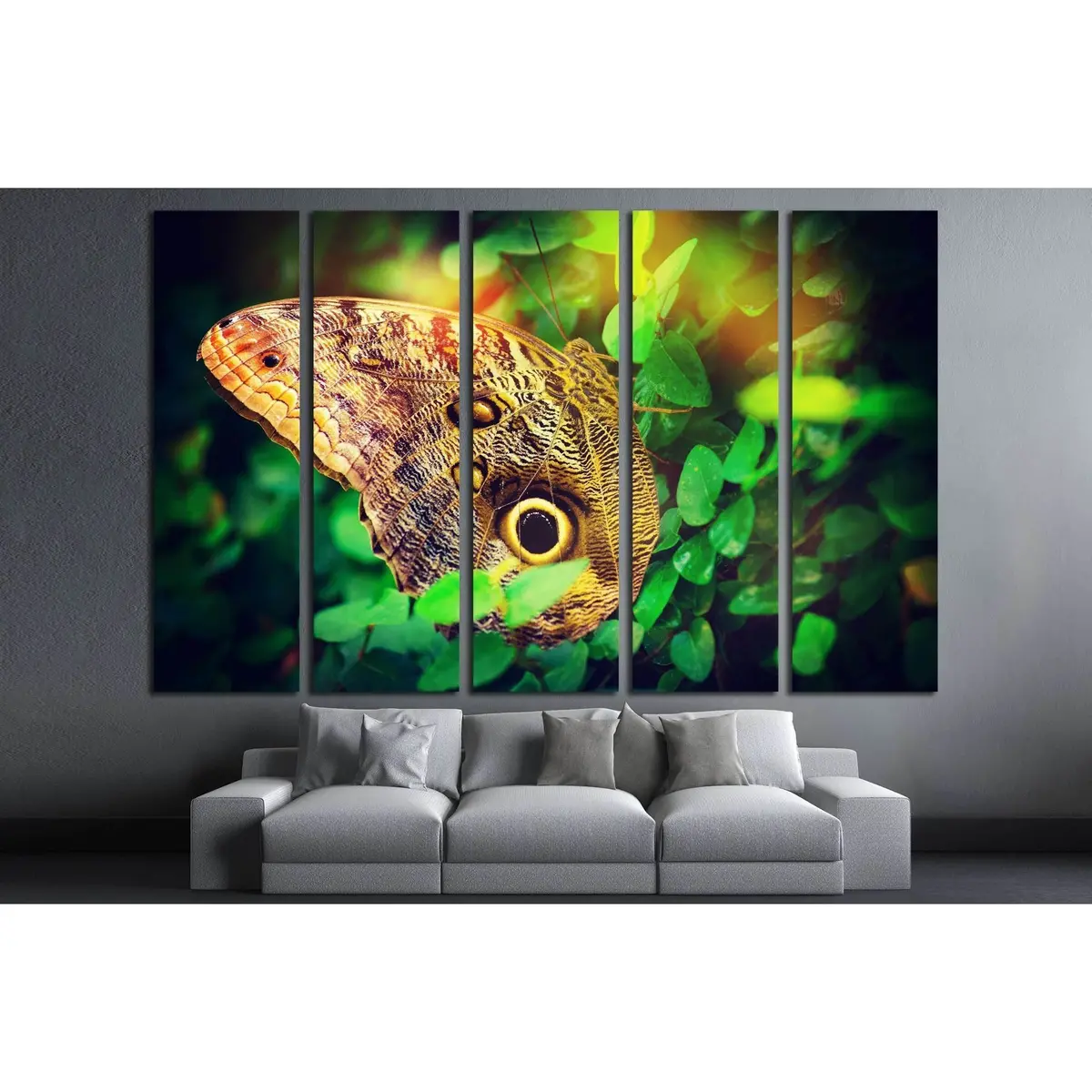 Elegant Butterfly Canvas Art Print #2798 – Pre-Stretched & Ready to Hang - Image 3