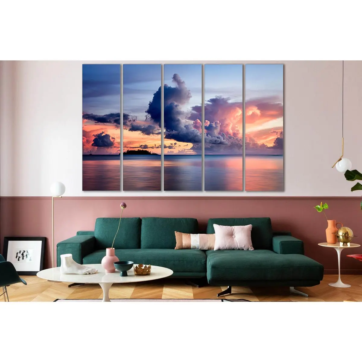 Serene Cloud Sea Art Print №SL105 – Ready-to-Hang Canvas - Image 3