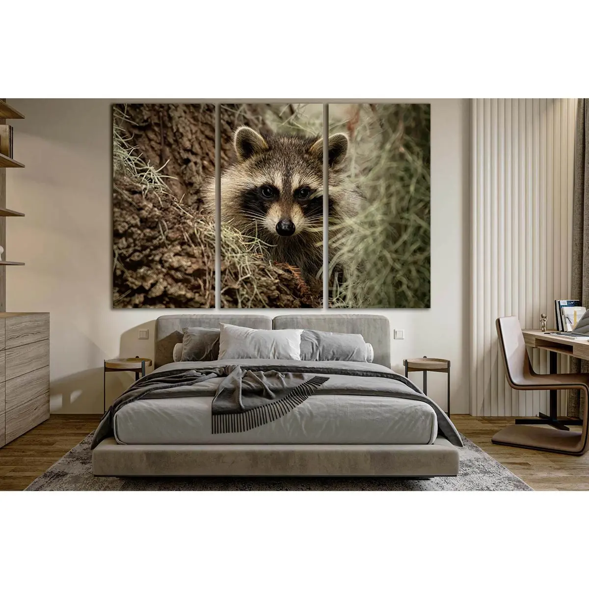 Beautiful Cute Raccoon №Sl1532 Ready To Hang Canvas Print 5