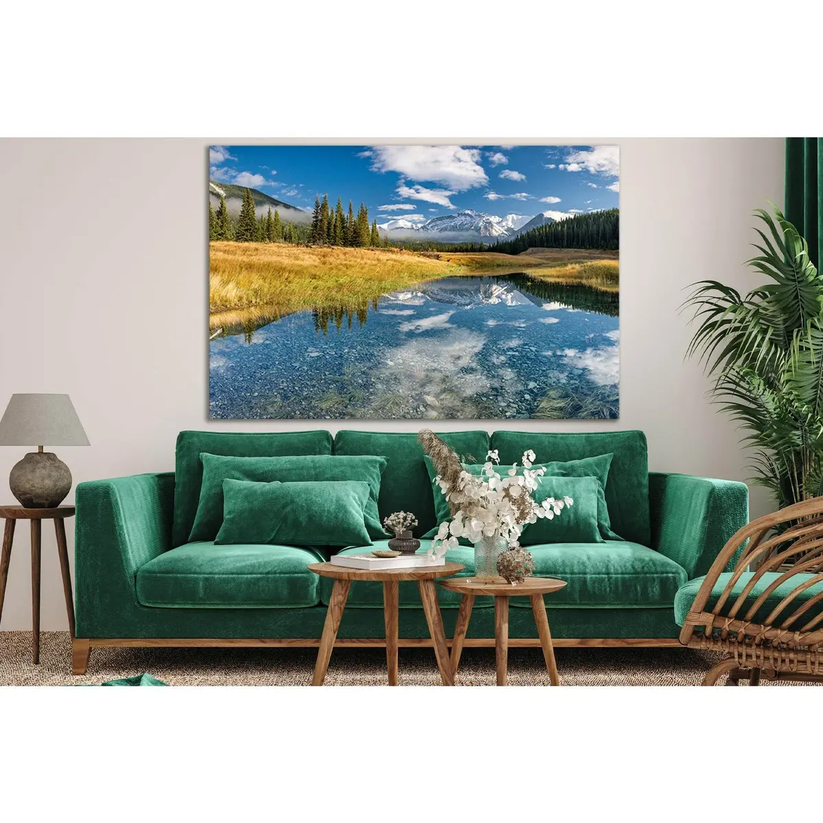 Beautiful Day In Mountain №Sl1593 Ready To Hang Canvas Print 2