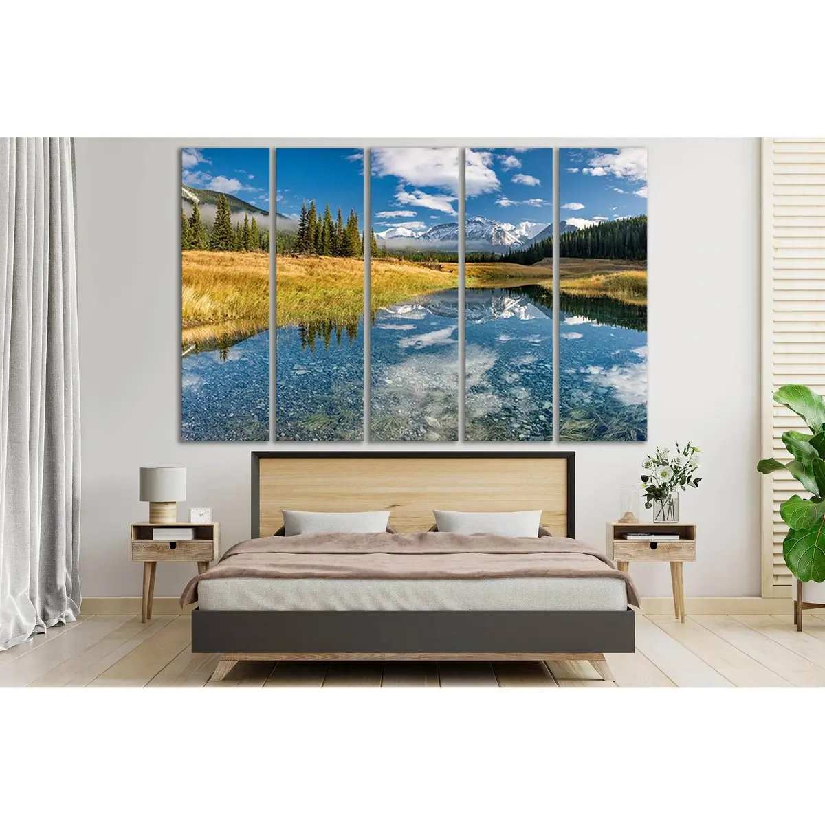 Scenic Mountain Landscape Canvas Art №SL1593 – Premium Ready-to-Hang Wall Decor - Image 3