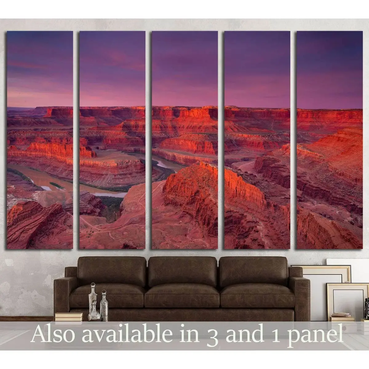 Stunning Dead Horse Point Sunrise Canvas Art Print №1972