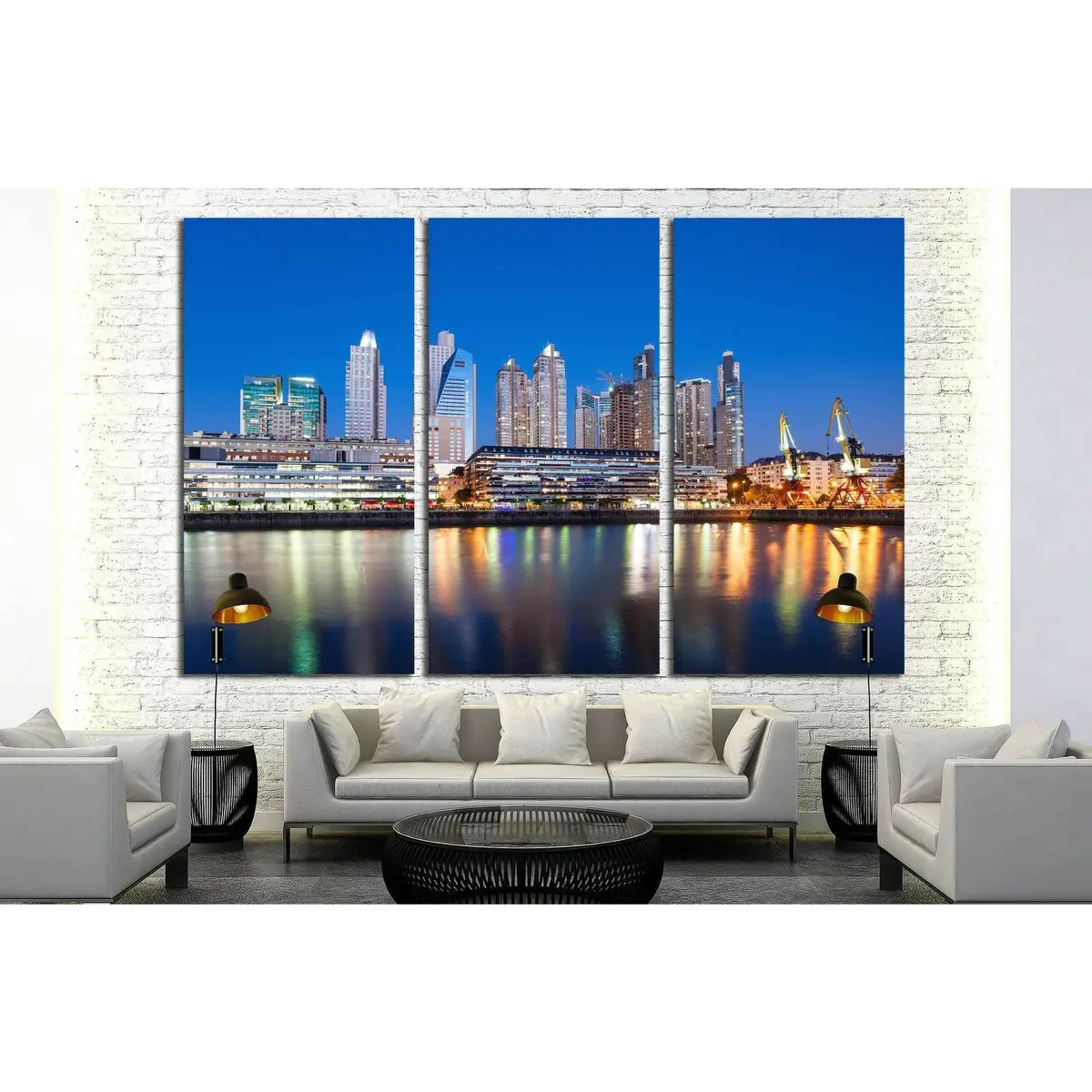 Beautiful Downtown Tampa Florida At Twilight №1221 Ready To Hang Canvas Print 5