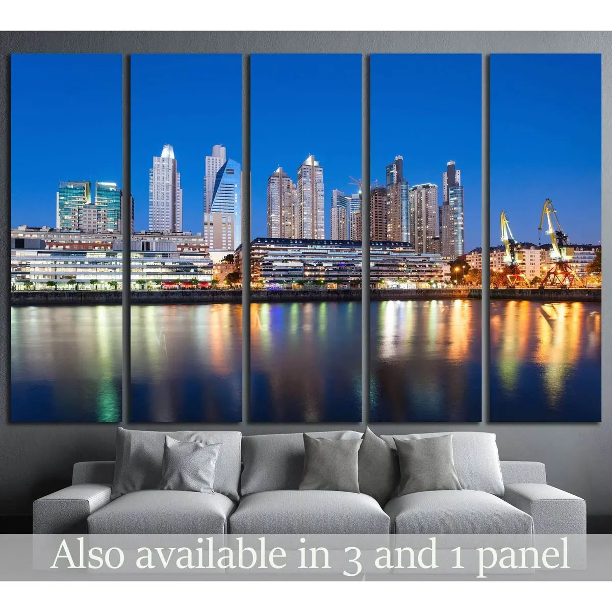 Tampa Downtown Twilight Canvas Wall Art – Ready-to-Hang Print #1221