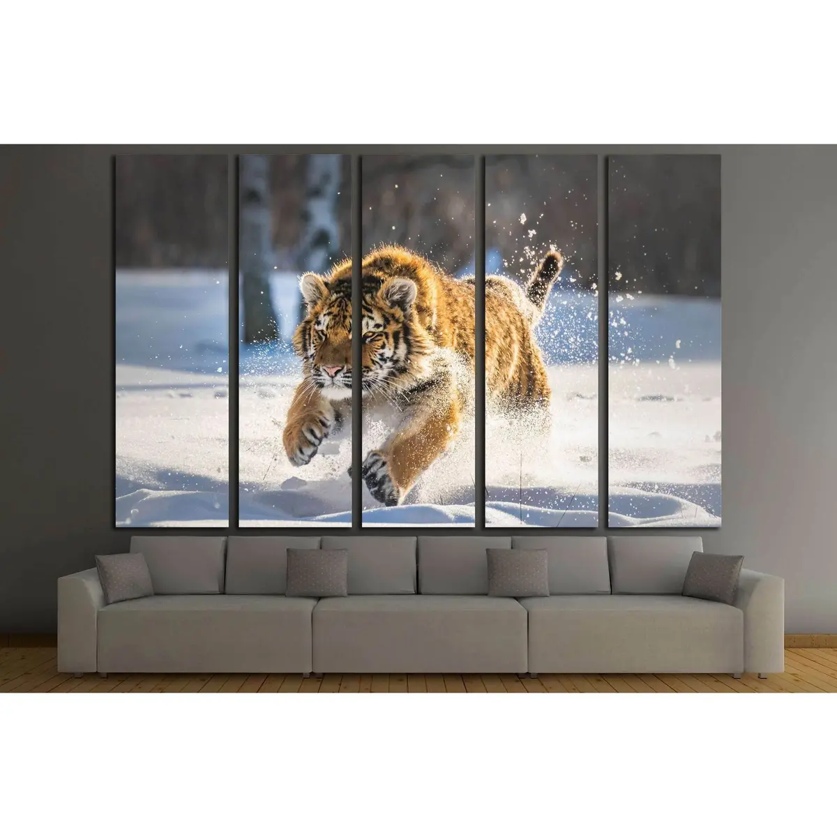 Majestic Tiger Canvas Wall Art – Ready-to-Hang Print #2805 - Image 3