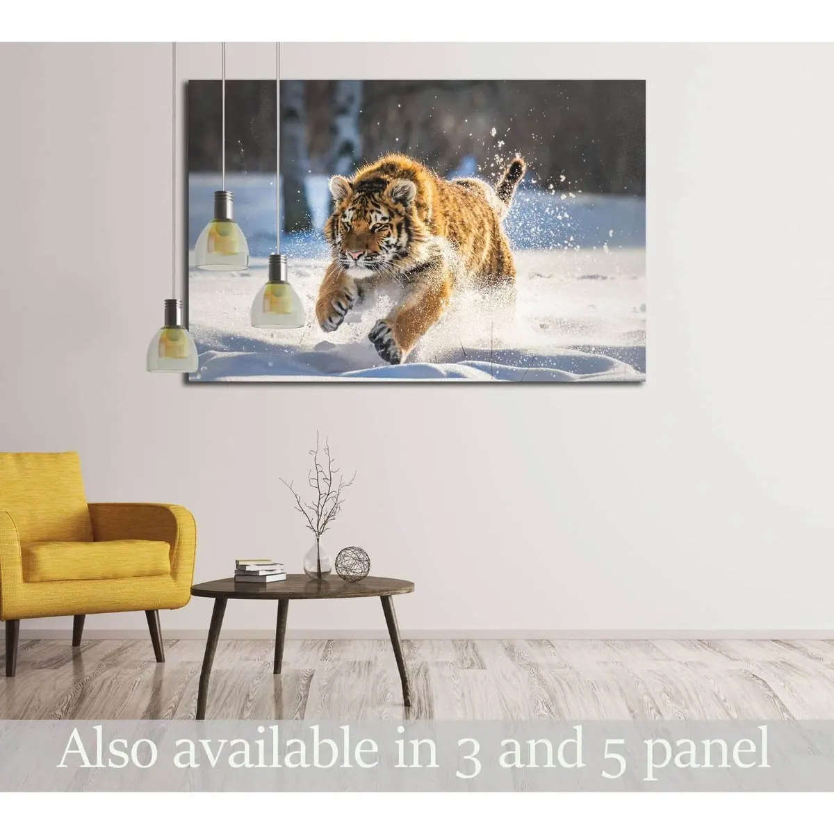 Beautiful, Dynamic And Powerful Photo Of This Majestic Tiger №2805 Ready To Hang Canvas Print 1