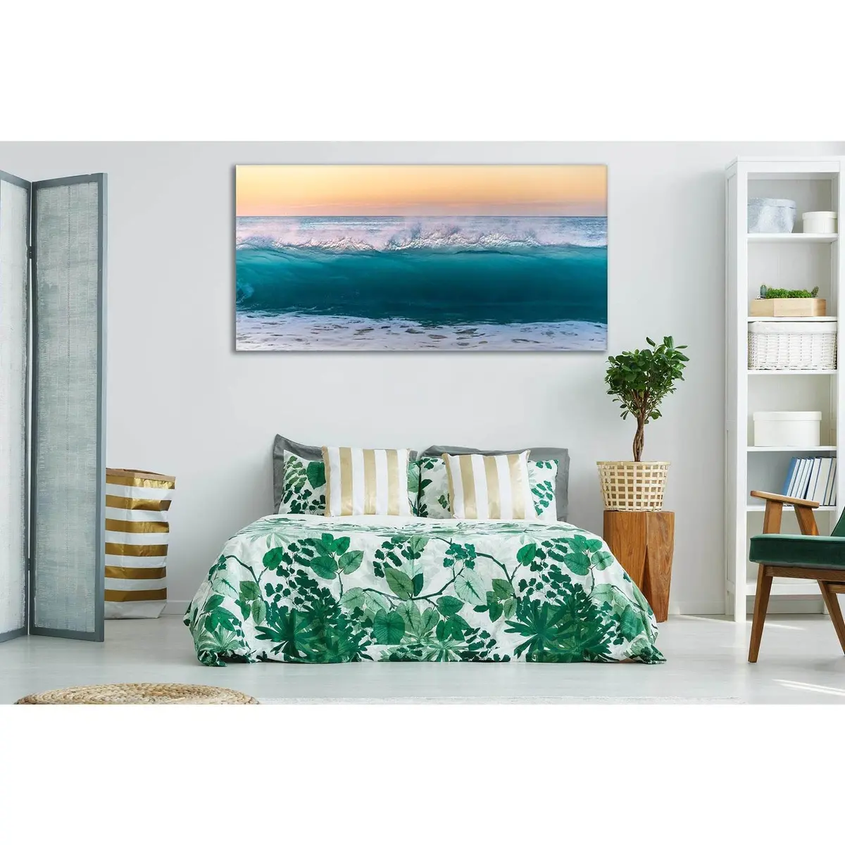 Beautiful Evening Ocean Wave №Sl126 Ready To Hang Canvas Print 2