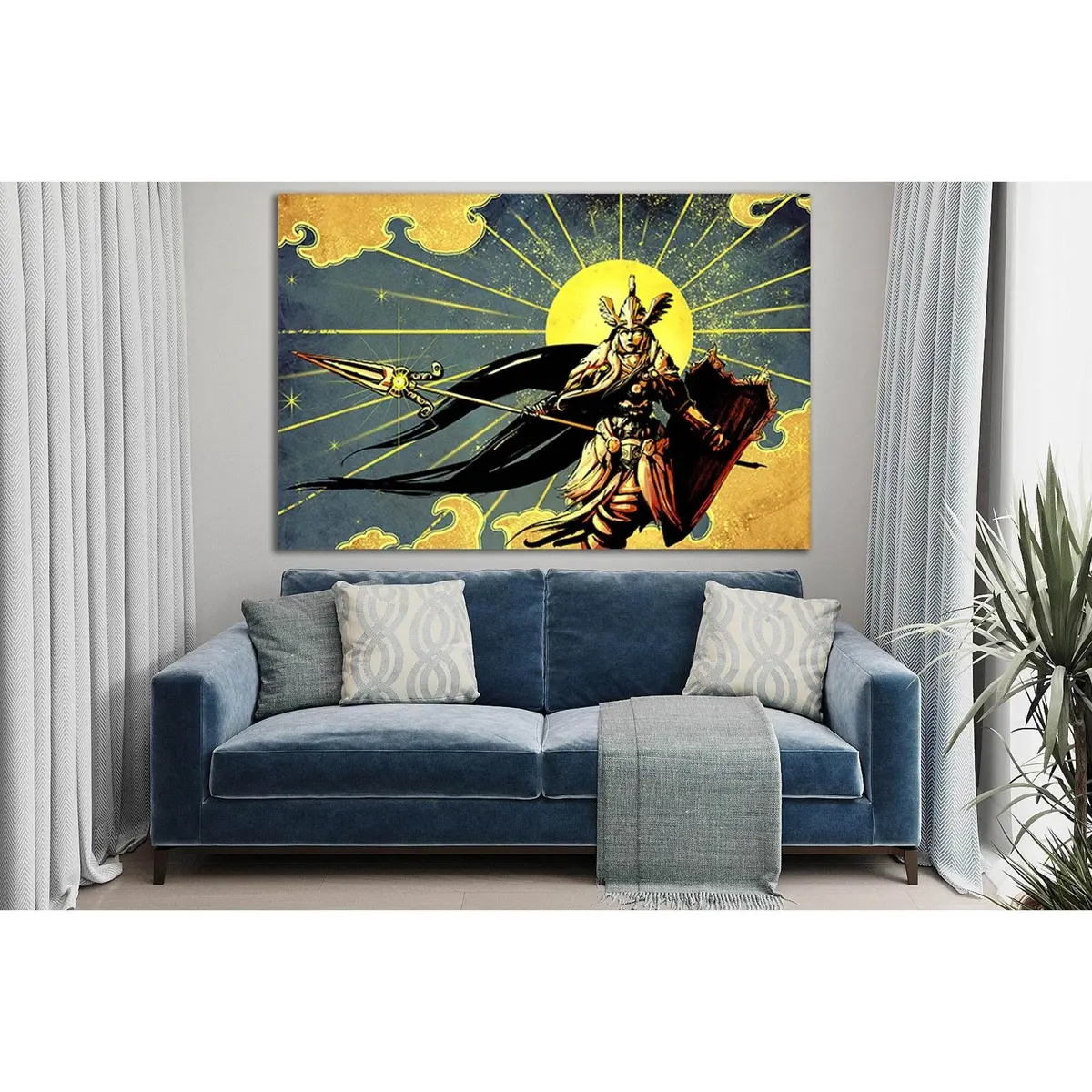 Beautiful Female Warrior №Sl1229 Ready To Hang Canvas Print 1