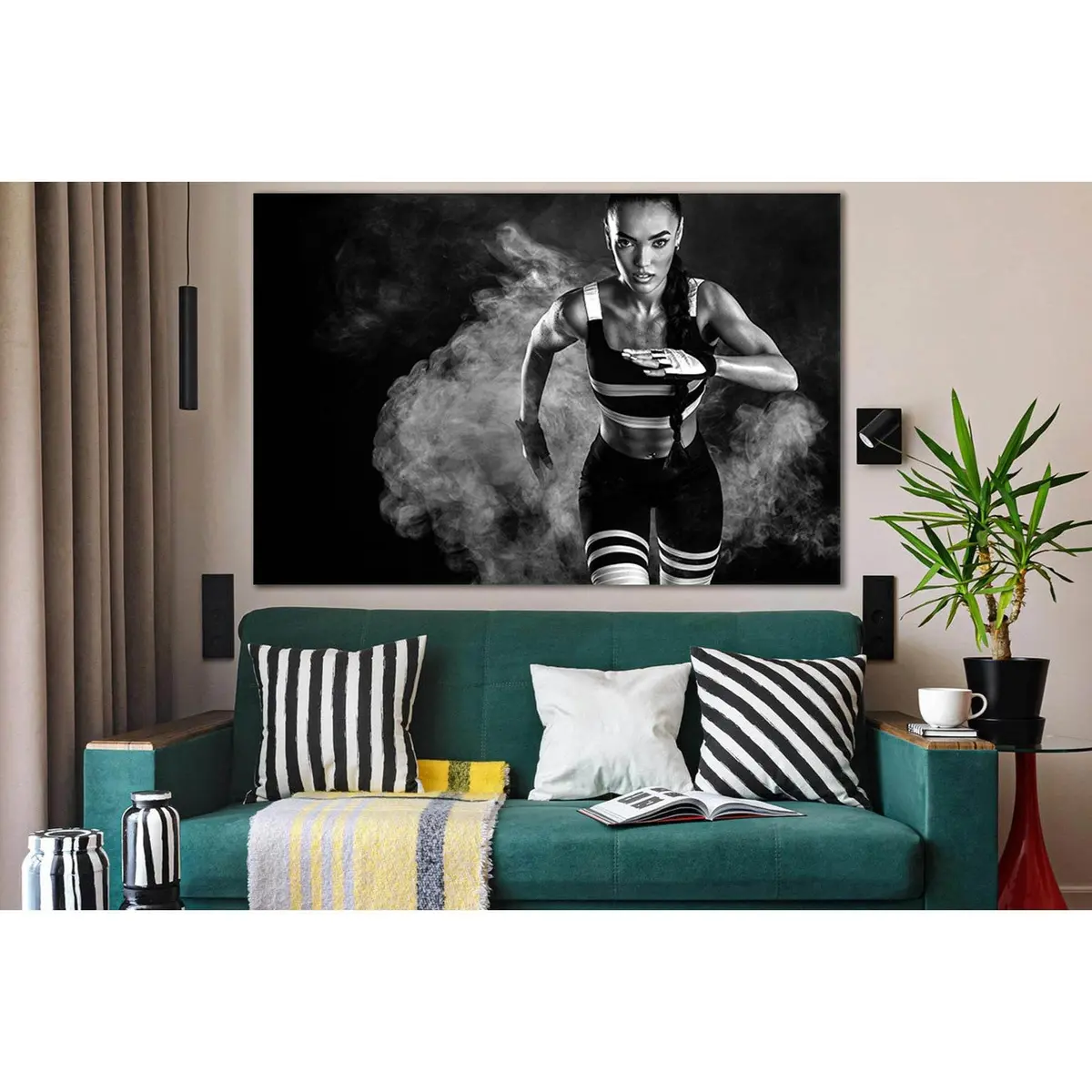 Beautiful Fitness Girl №Sl940 Ready To Hang Canvas Print 1