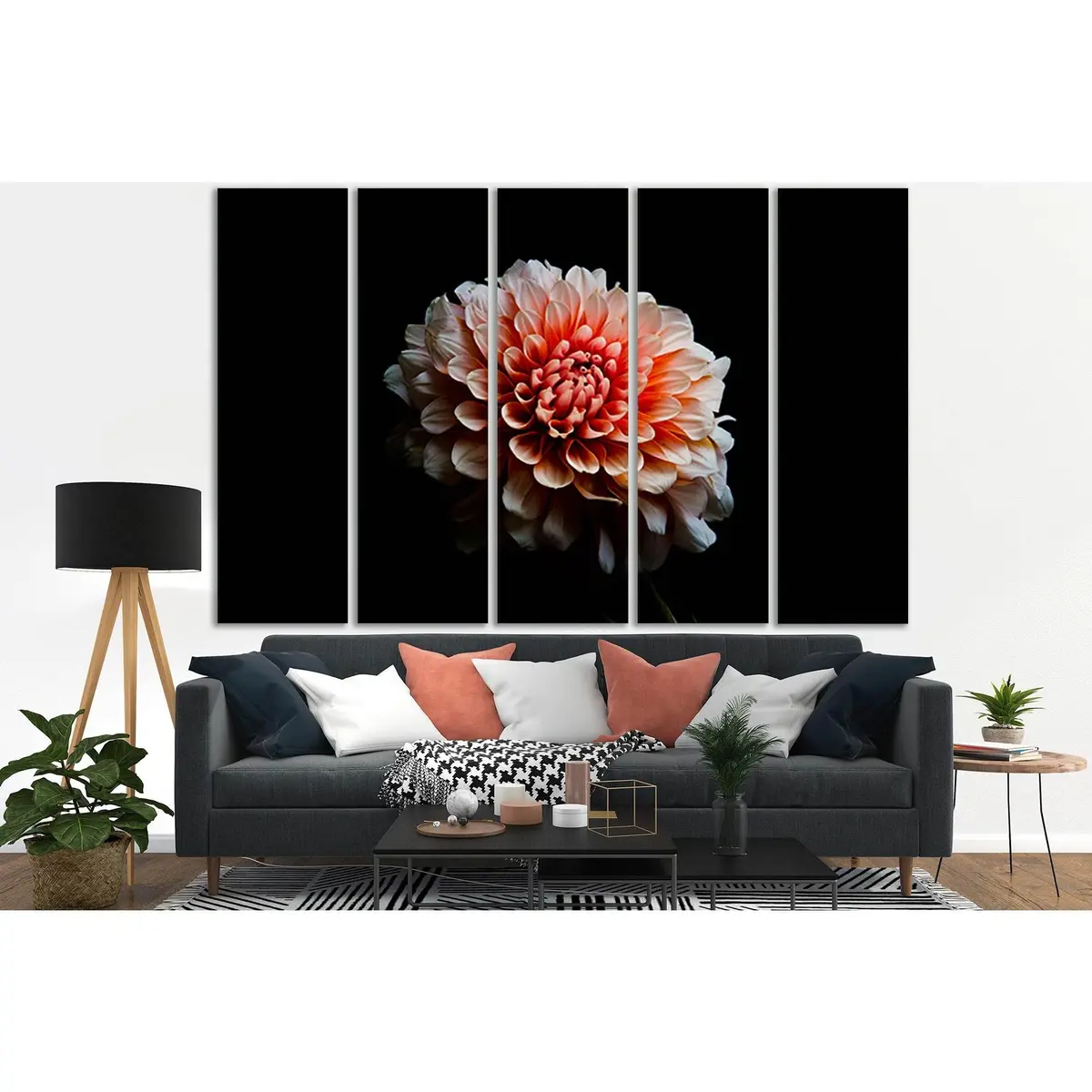 Close-Up Floral Petal Canvas Art №SL723 – Pre-Stretched, Ready-to-Hang Wall Decor - Image 3