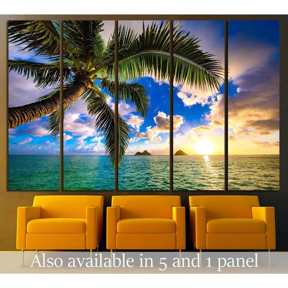 Stunning Lanikai Beach Sunrise Canvas Wall Art – Ready-to-Hang Print from Kailua, Hawaii