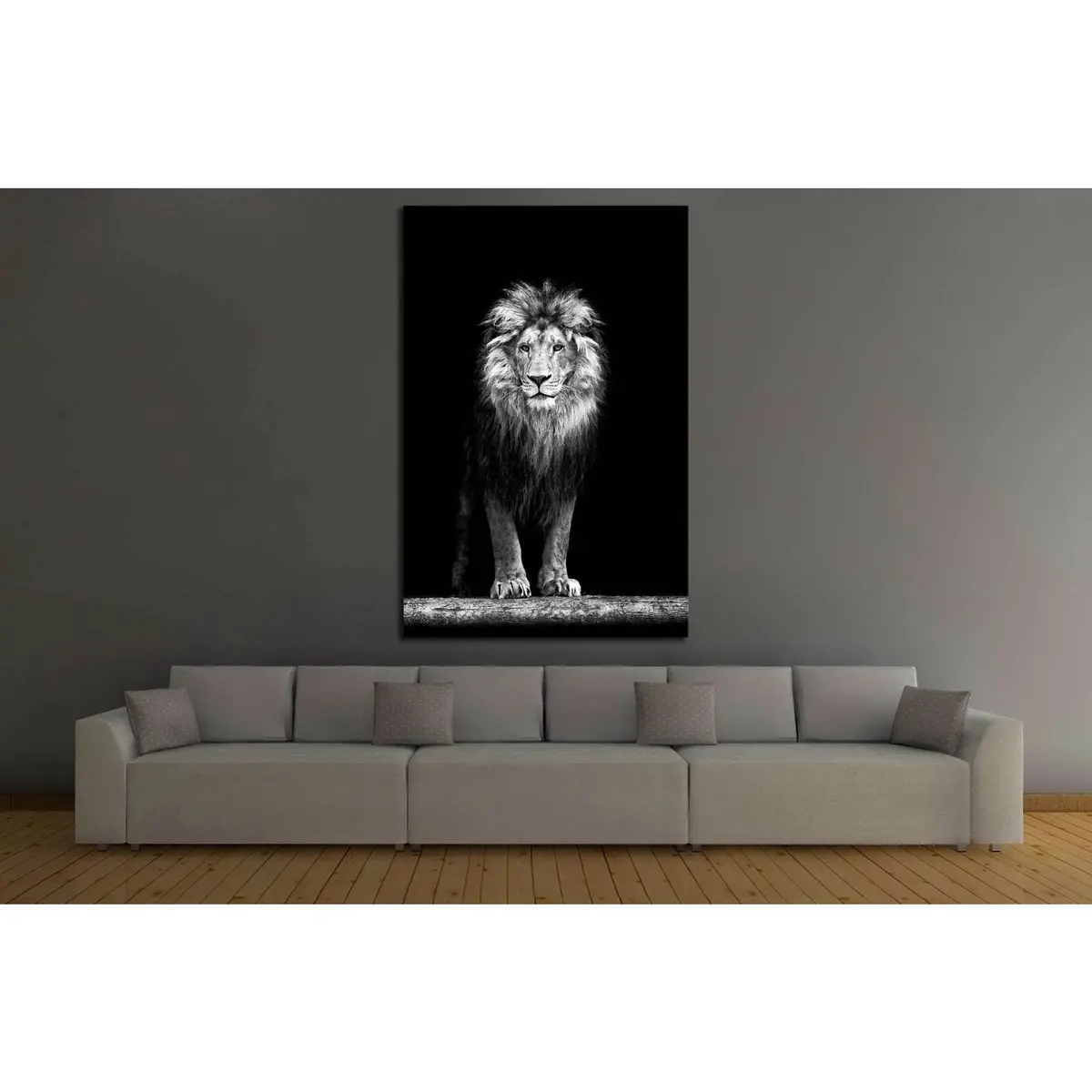 Beautiful Lion №189 Ready To Hang Canvas Print 3