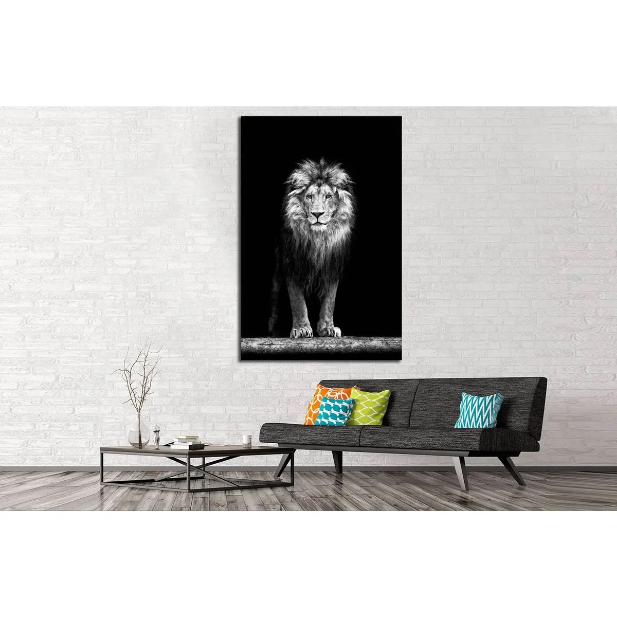Beautiful Lion №189 Ready To Hang Canvas Print 2