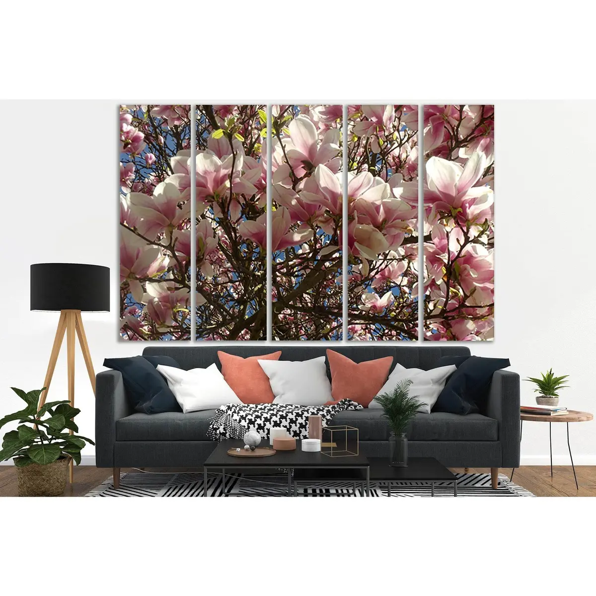 Elegant Magnolia Flower Canvas Art Print №SL805 – Premium Ready-to-Hang Wall Decor - Image 3
