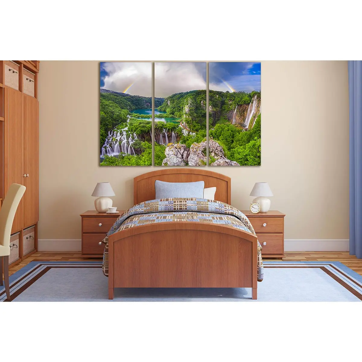 Beautiful Morning Over Waterfalls №Sl494 Ready To Hang Canvas Print 5