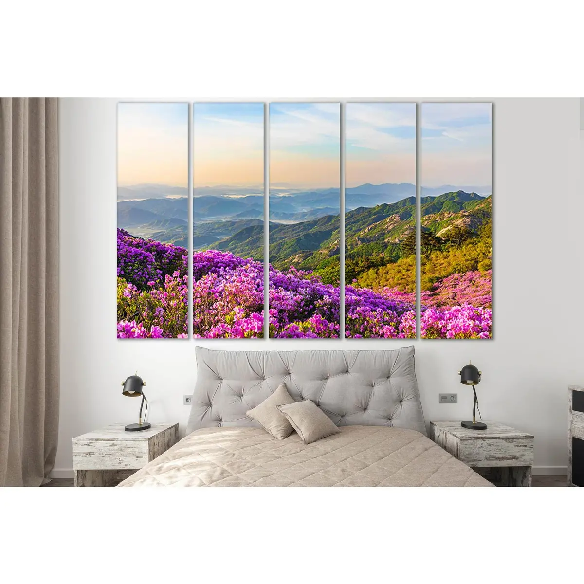 Premium Mountain Flower Canvas Art №SL678 – Ready-to-Hang Wall Decor - Image 3