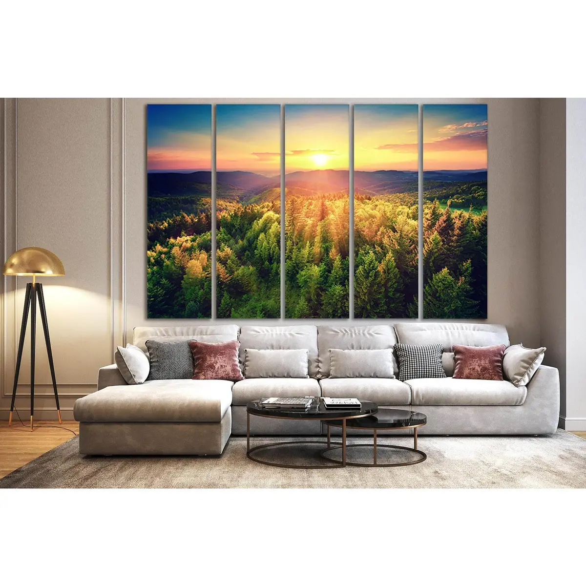 Sunset Mountain Canvas Art №SL293 – Premium Ready-to-Hang Wall Decor - Image 3