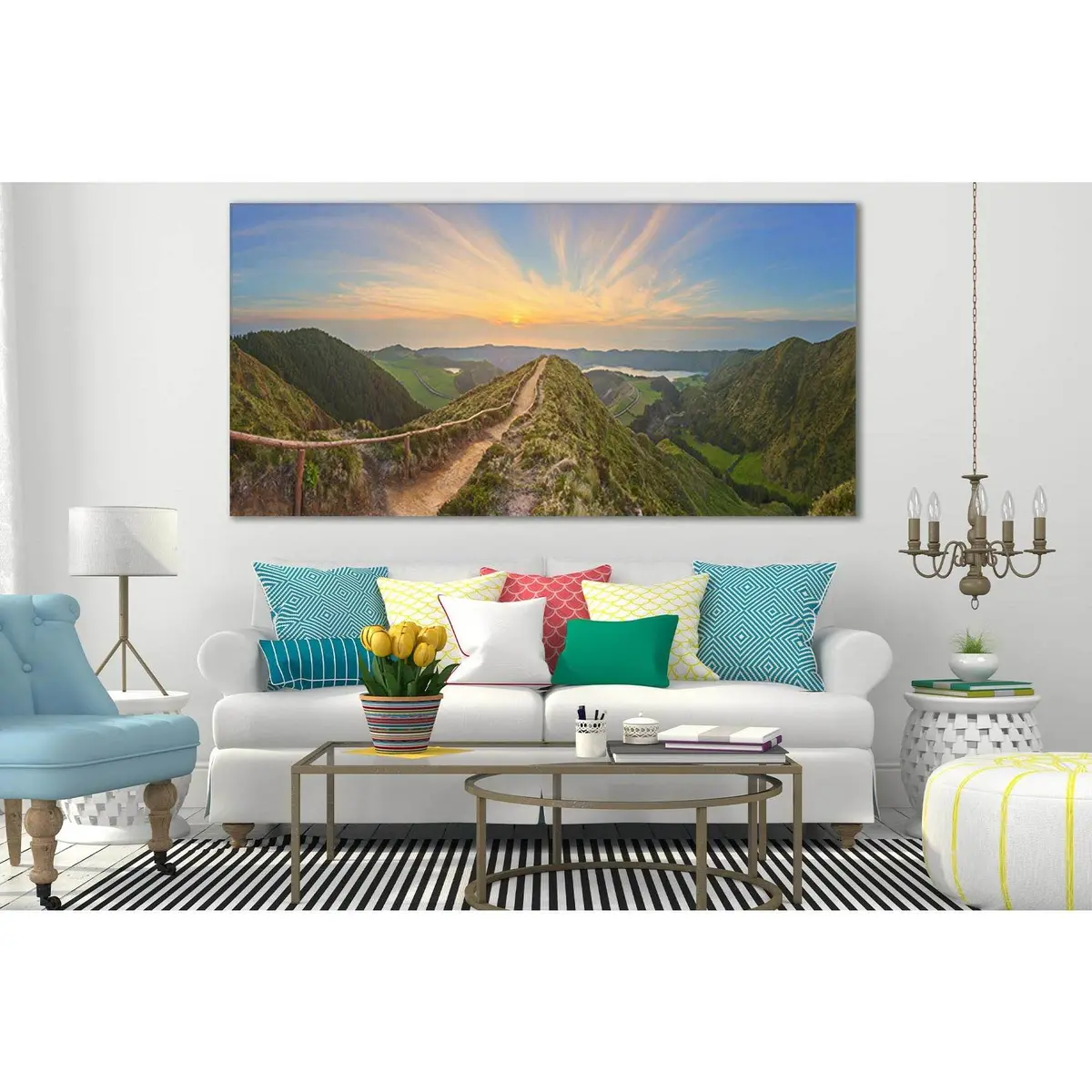 Beautiful Mountain Road №Sl278 Ready To Hang Canvas Print 1