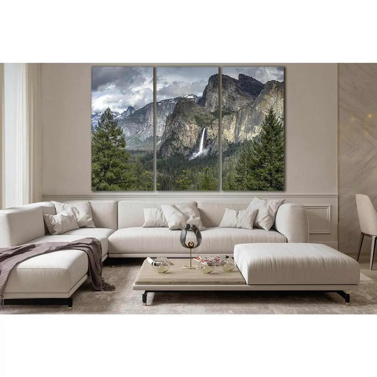 Beautiful Mountain Waterfall №Sl443 Ready To Hang Canvas Print 5