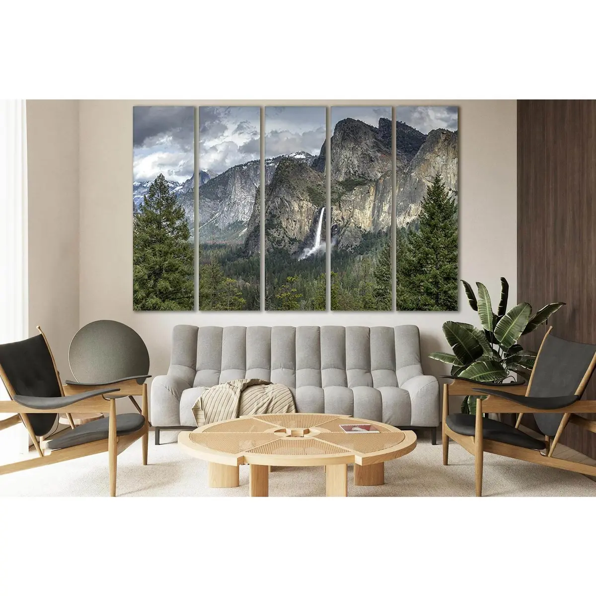 Scenic Mountain Waterfall Canvas Art №SL443 – Premium Ready-to-Hang Wall Decor