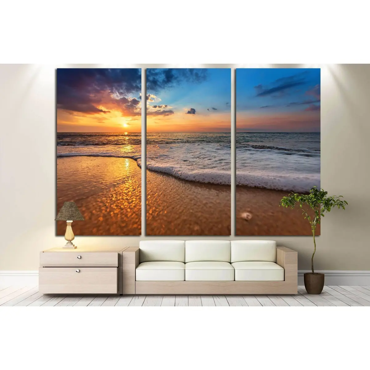 Beautiful Natural Seascape №3185 Ready To Hang Canvas Print 5