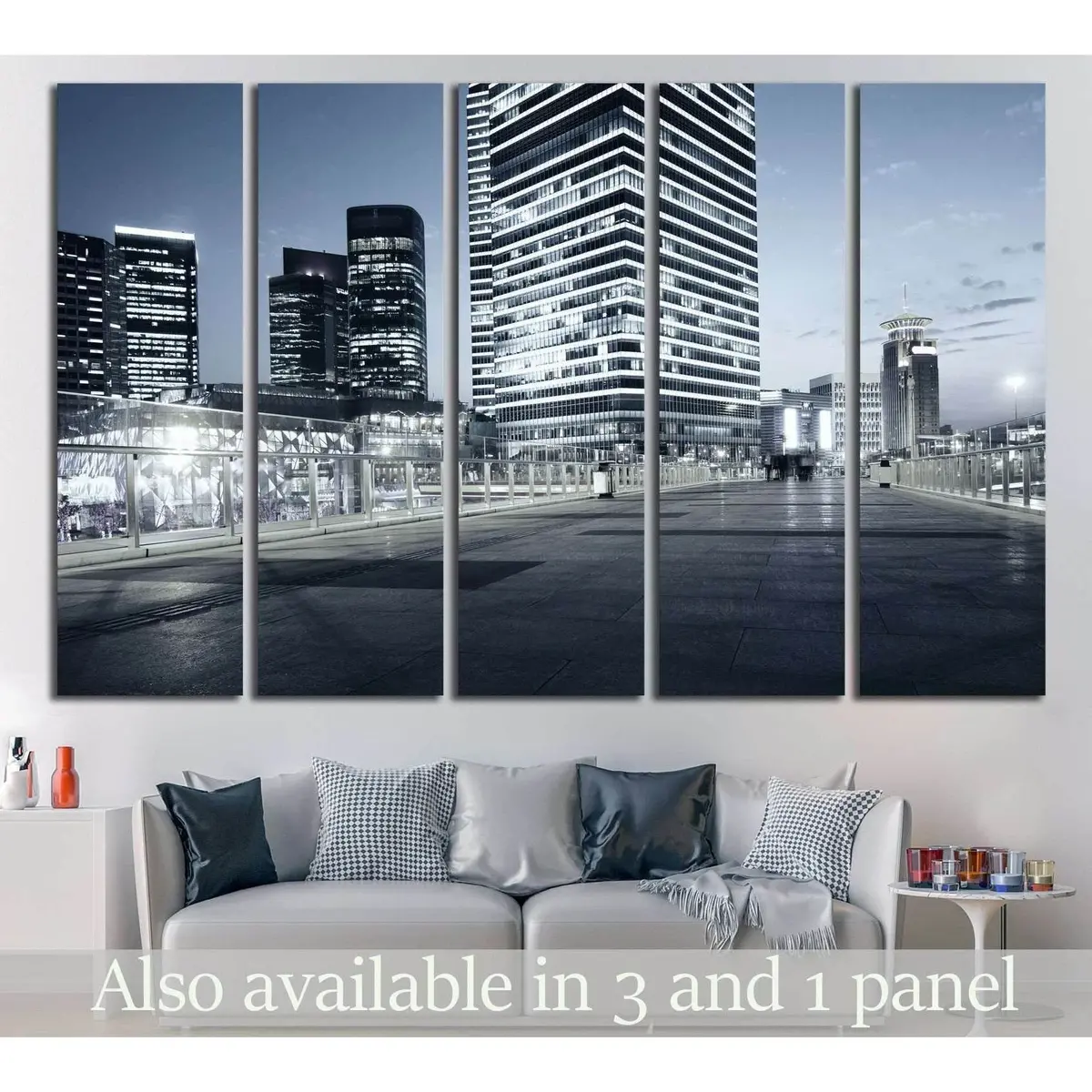 Stunning Shanghai Cityscape Canvas Art – Night Skyline Print