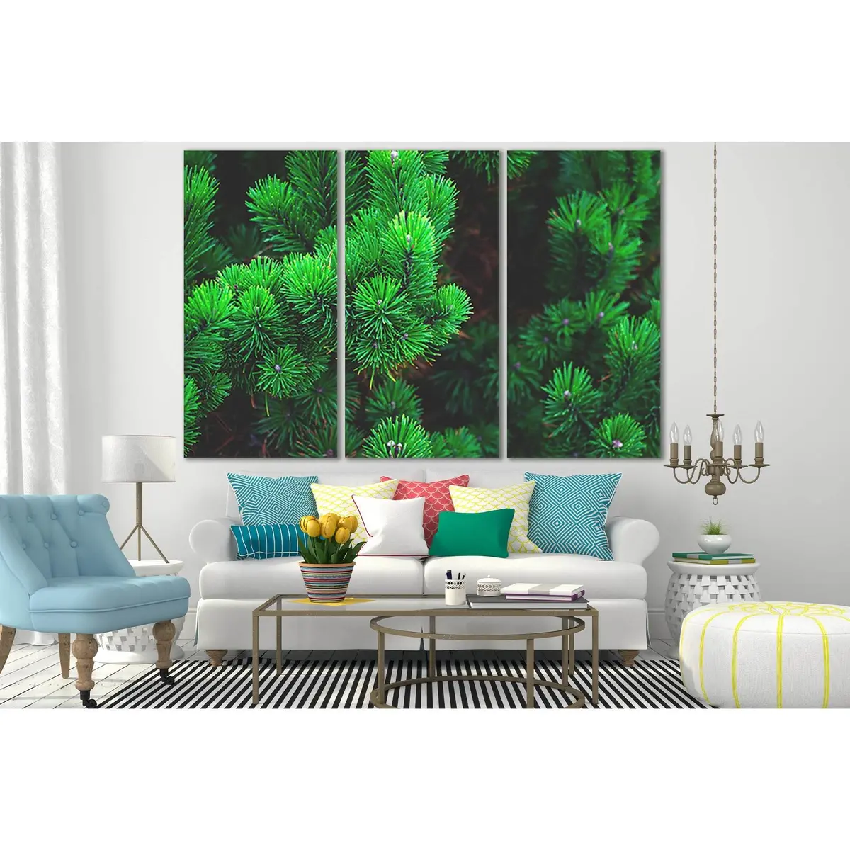 Beautiful Pine Needles №Sl512 Ready To Hang Canvas Print 5