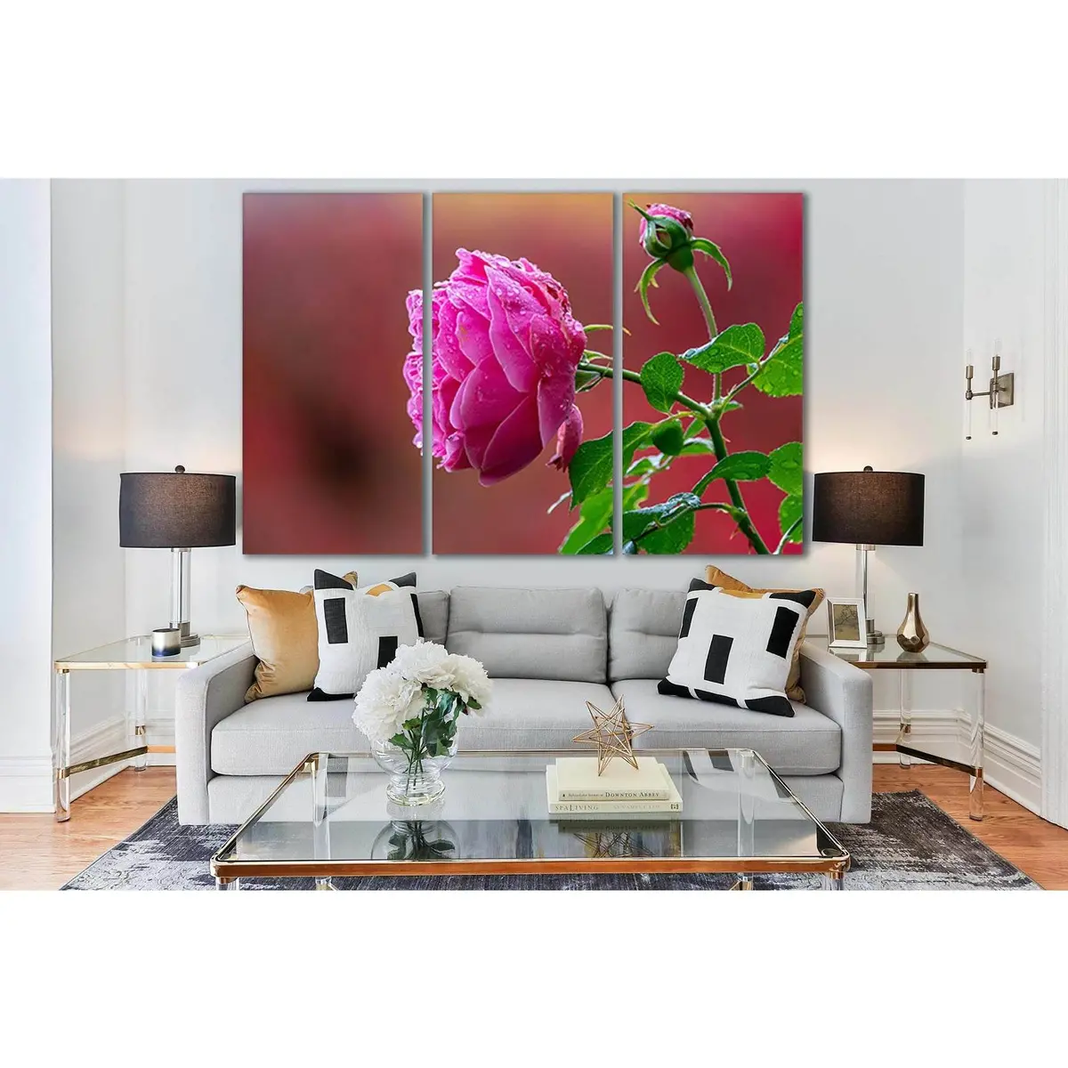 Beautiful Pink Rose Bud №Sl729 Ready To Hang Canvas Print 5