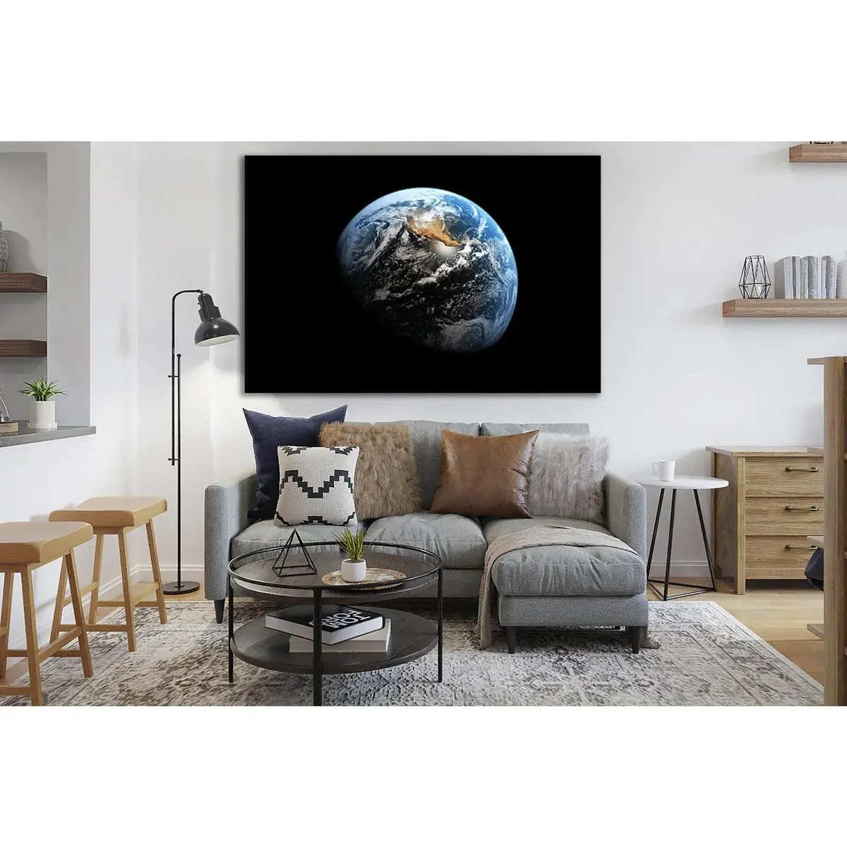 Beautiful Planet Earth №Sl412 Ready To Hang Canvas Print 1