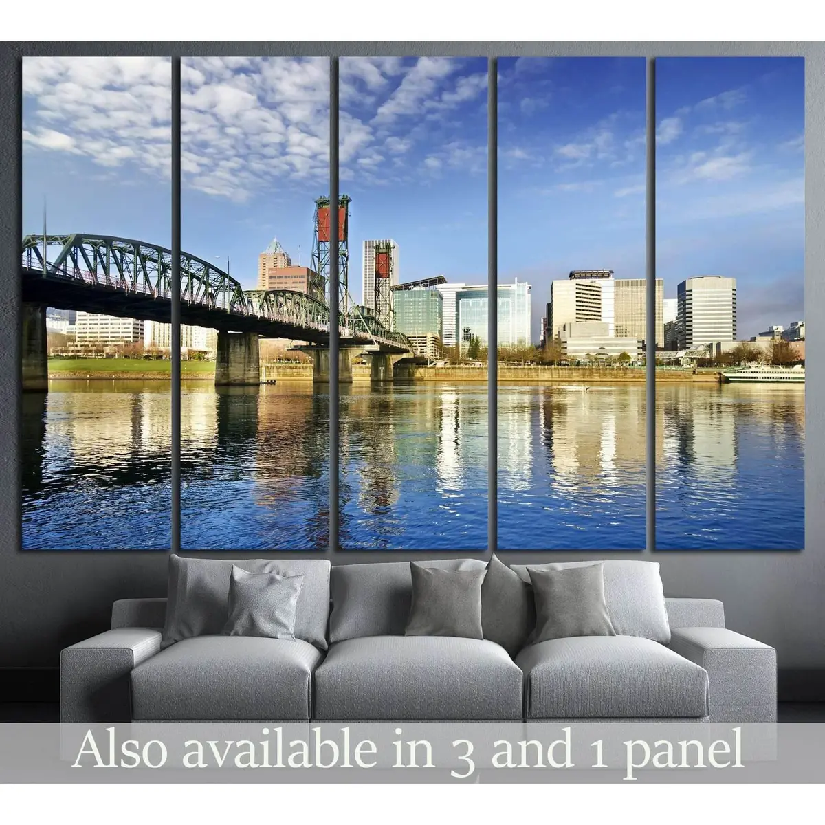Portland Skyline Canvas Art Print #782 – Premium Ready-to-Hang Wall Decor