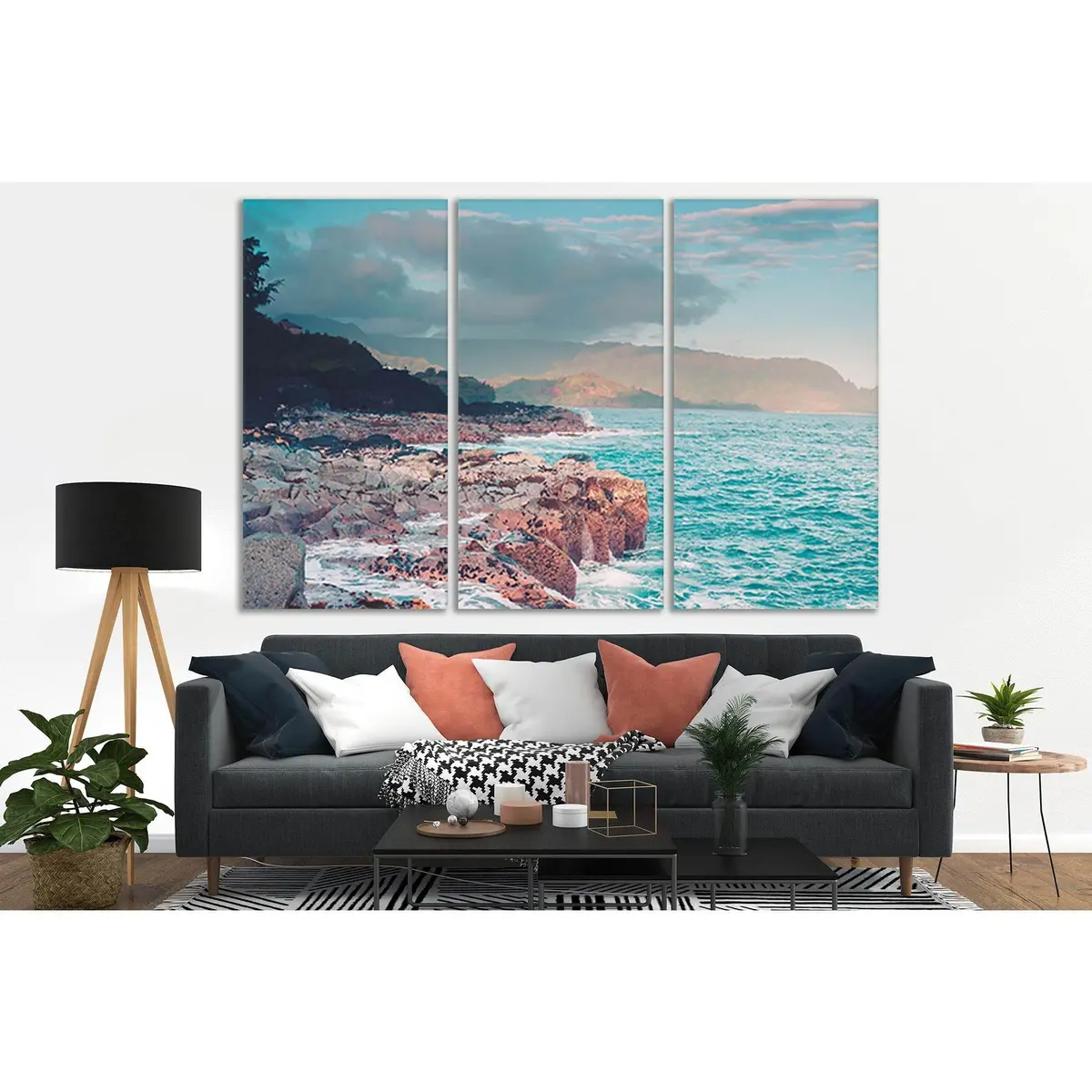 Beautiful Rocks On The Shore №Sl131 Ready To Hang Canvas Print 5