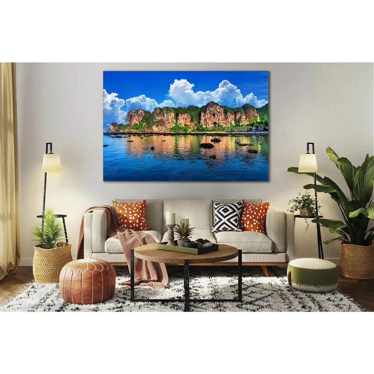 Beautiful Scenic Beach Thailand №Sl158 Ready To Hang Canvas Print 2