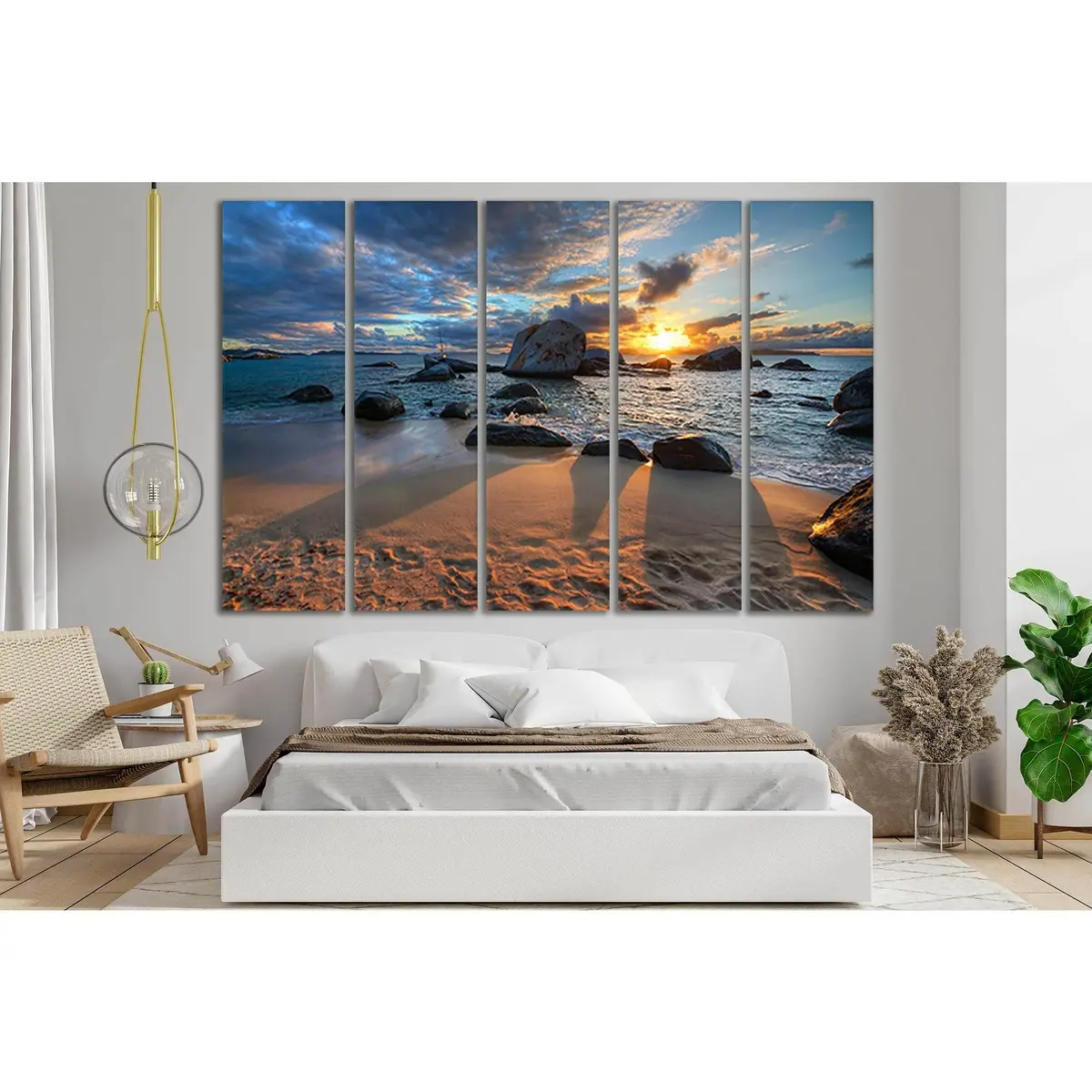 Sunset Seascape Canvas Art №SL250 – Premium Ready-to-Hang Wall Decor