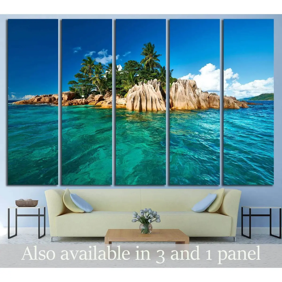 St. Pierre Island, Seychelles Canvas Art Print #3129 – Premium Ready-to-Hang Wall Decor