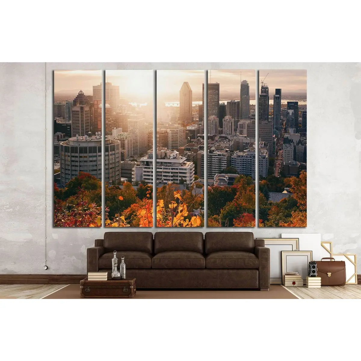 Stunning Montreal Downtown Sunrise Canvas Art №2079 – Premium Ready-to-Hang Wall Decor - Image 3