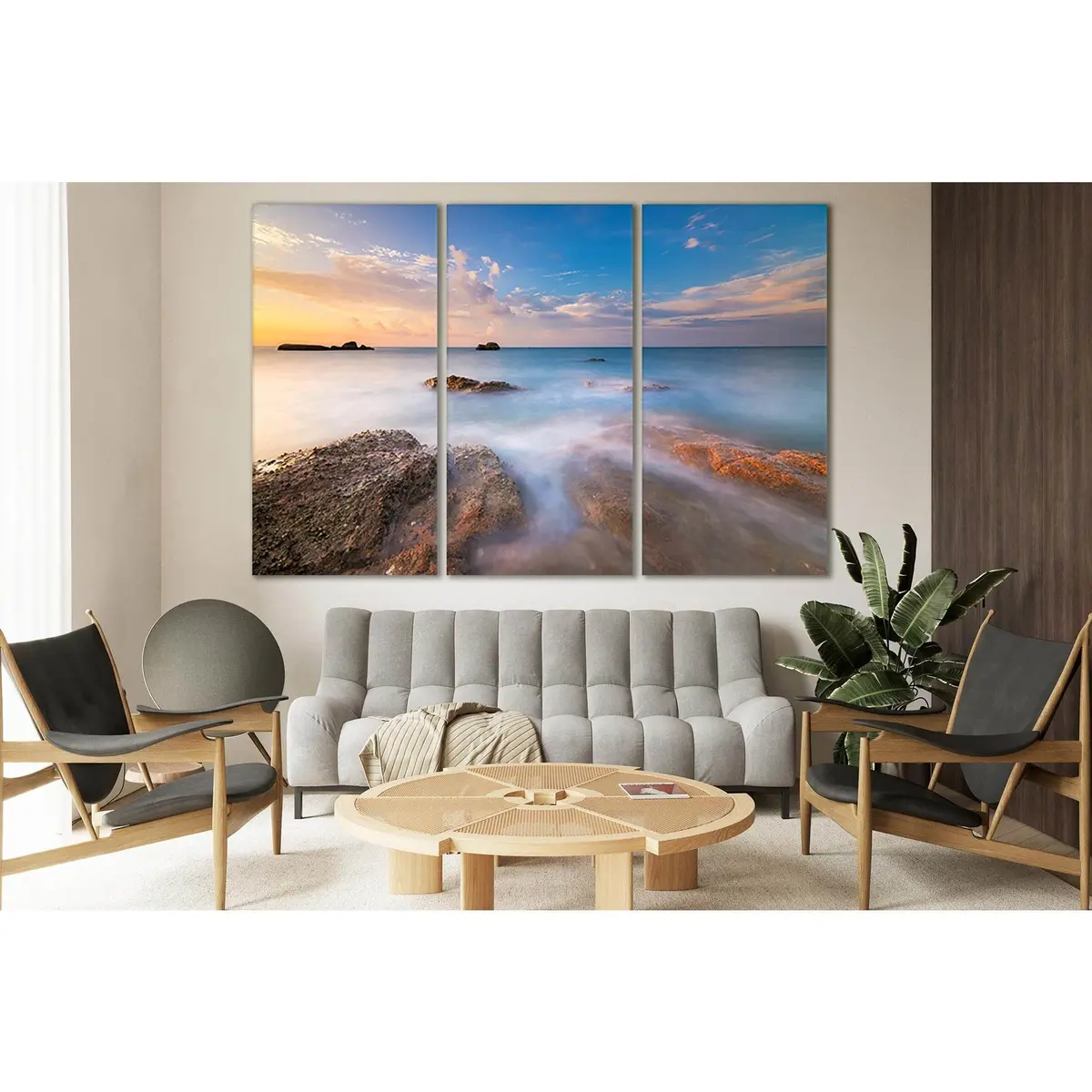 Beautiful Tender Sea Sunset №Sl195 Ready To Hang Canvas Print 5